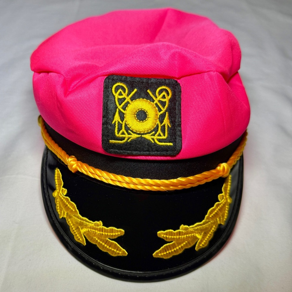 Pink Captain’s Hat. Really fun for your Cruise!
